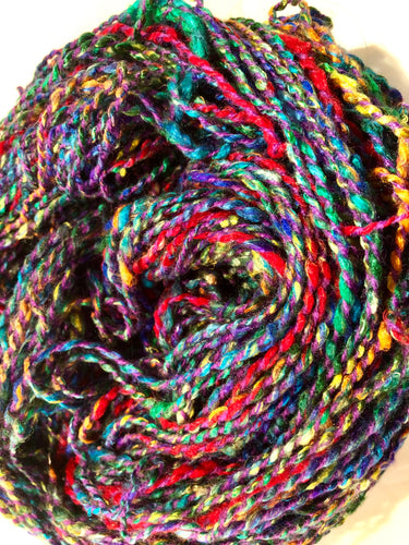 Handspun silk yarn